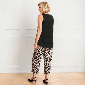 Conjunto Feminino Aurora Com Regata e Calça Pantalona