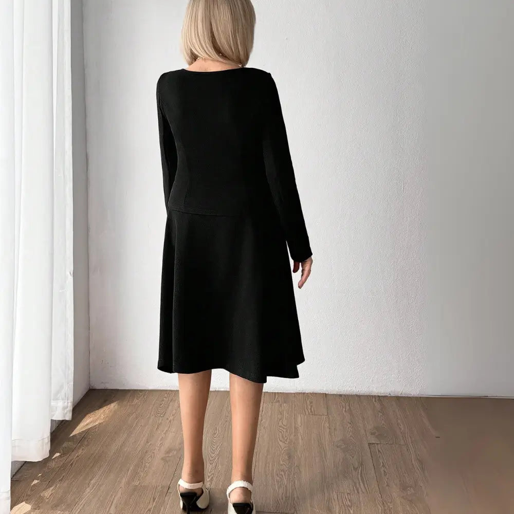Conjunto Feminino Preto com caimento perfeito no corpo