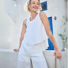 Conjunto Feminino Aurora com Regata e Calça Pantalona